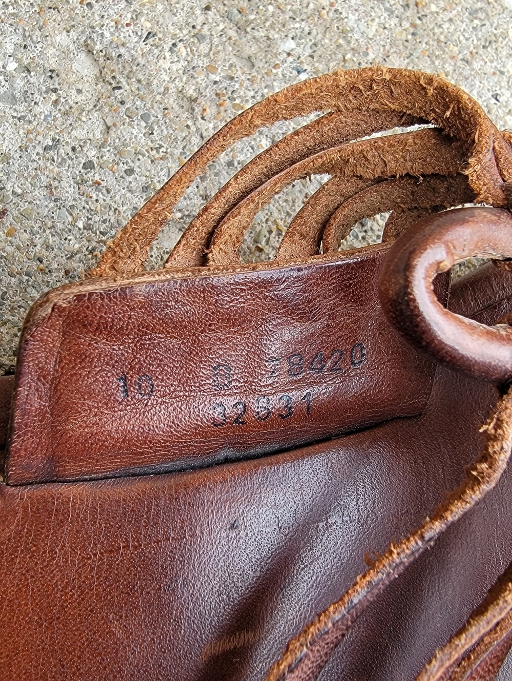 Frye Cognac Brown Leather Braided Thong Flip Flop Sandals 10 - Picture 15 of 16
